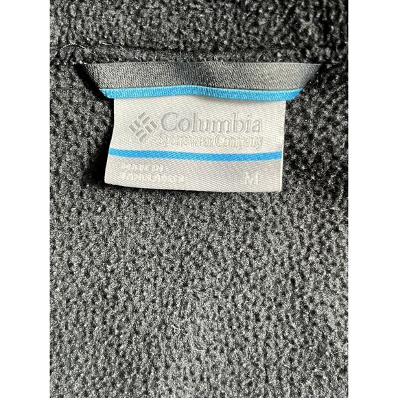 Columbia Soft Shell Fleece Jacket Womens M Black 100% Polyester Full Zip Spring - Picture 3 of 5